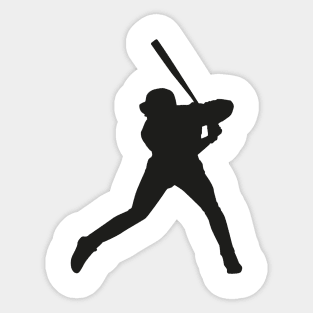 Baseball player in position Sticker